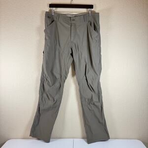 KÜHL Revolvr Men’s Brown Gray Lightweight Hiking Pants 38x34 (Act 38x33) Read